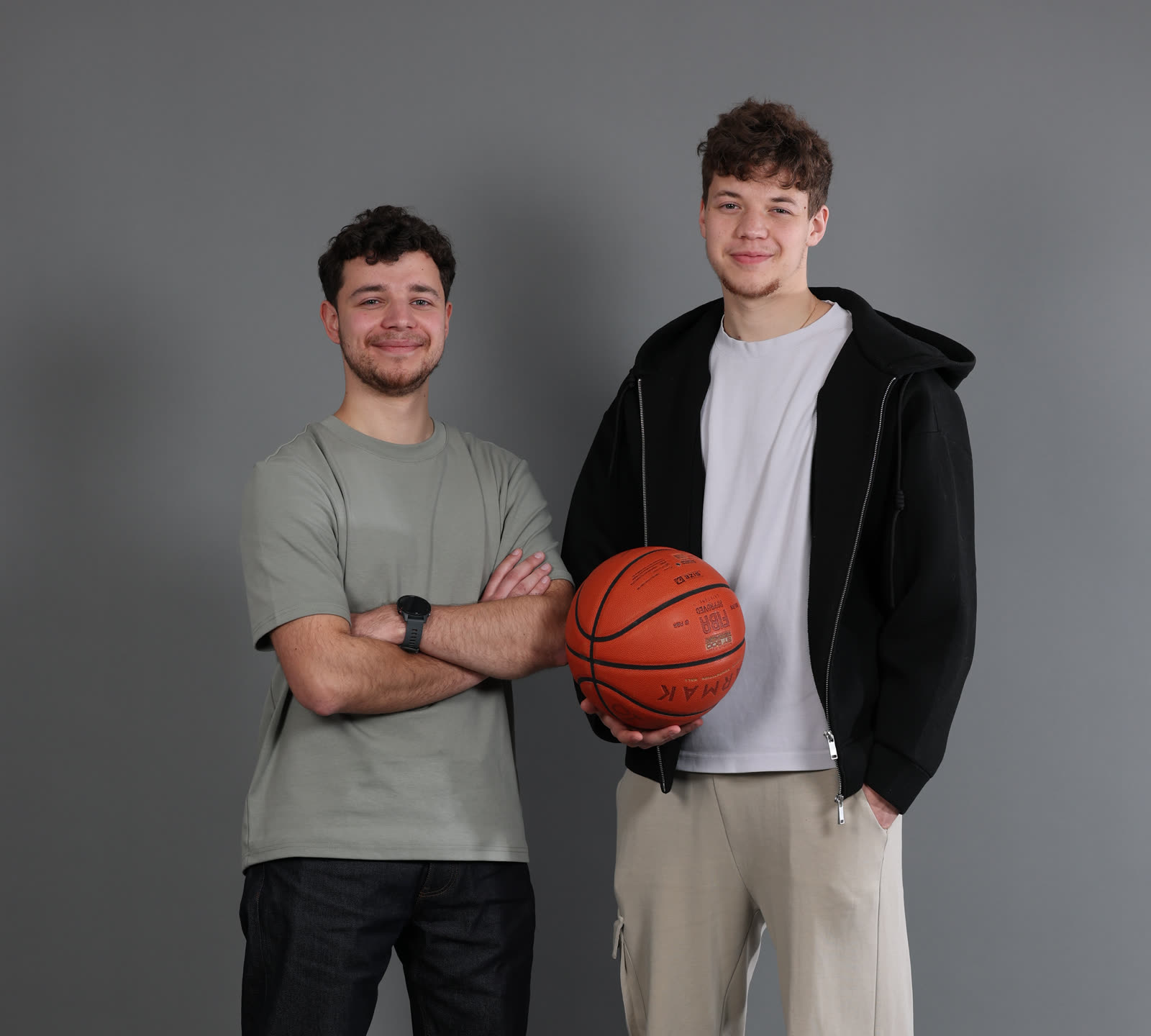 William et Samuel Ezelin, portrait en studio