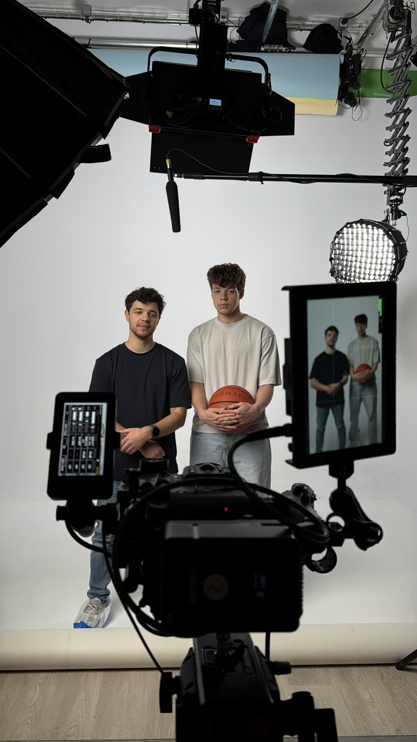 Tournage des vidéos de l'application en studio